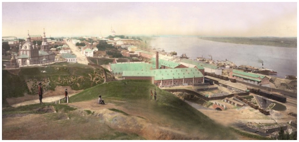 Общий вид станции Пермь. 1890-е гг.