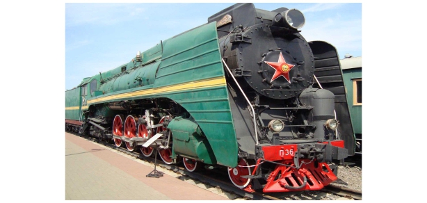 Пассажирский паровоз П36-0001. Экспонат ФГБУК ЦМЖТ России. 2014 г.